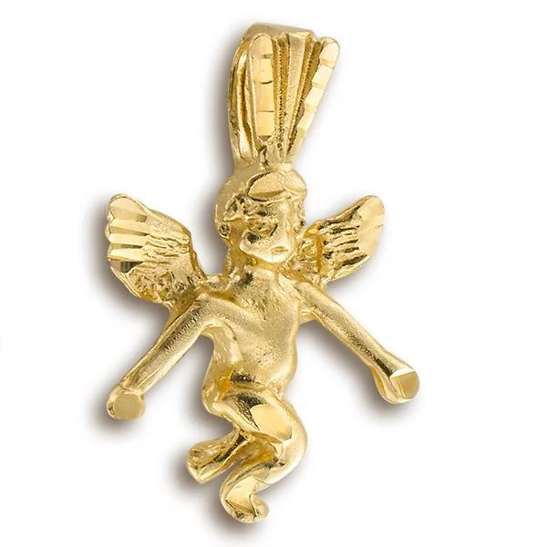 14KT Yellow Gold Guardian Angel Charm