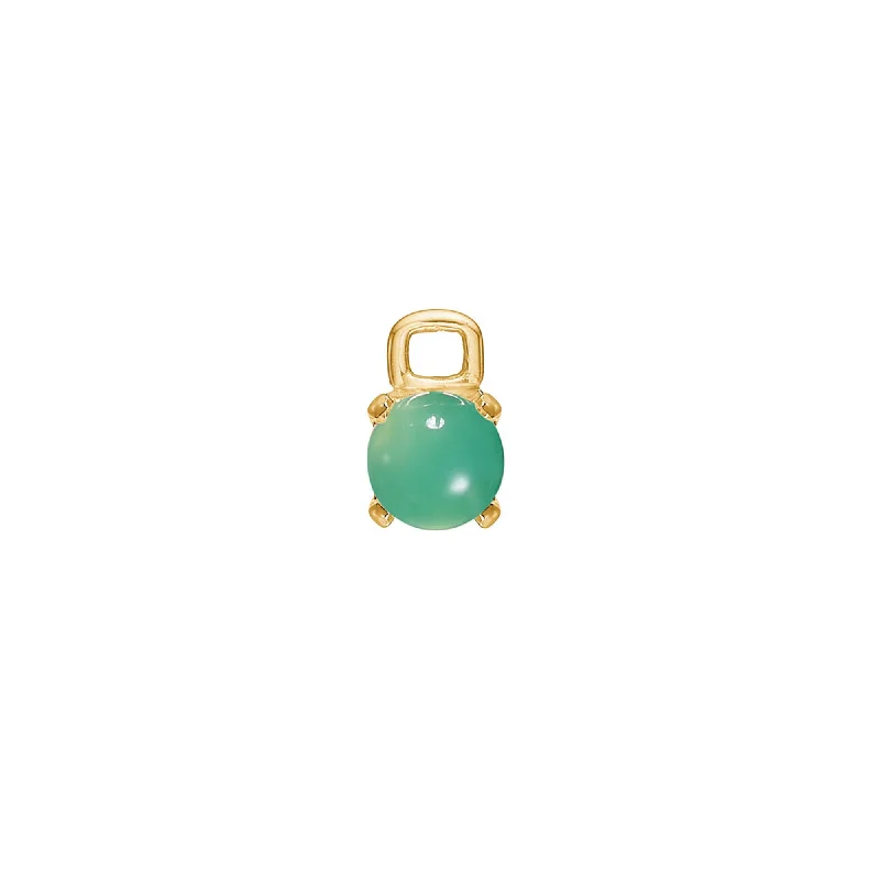 Bon Bon 10K Gold Charm w. Chrysopras