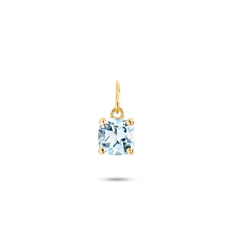 Gem Candy 18K Gold Plated Earring-Pendant w. Topaz