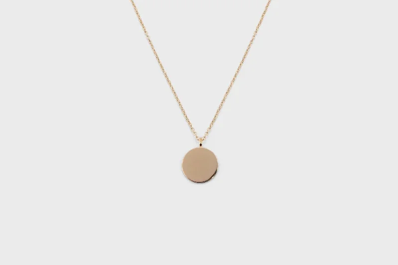 IX Round Gold Plated Pendant