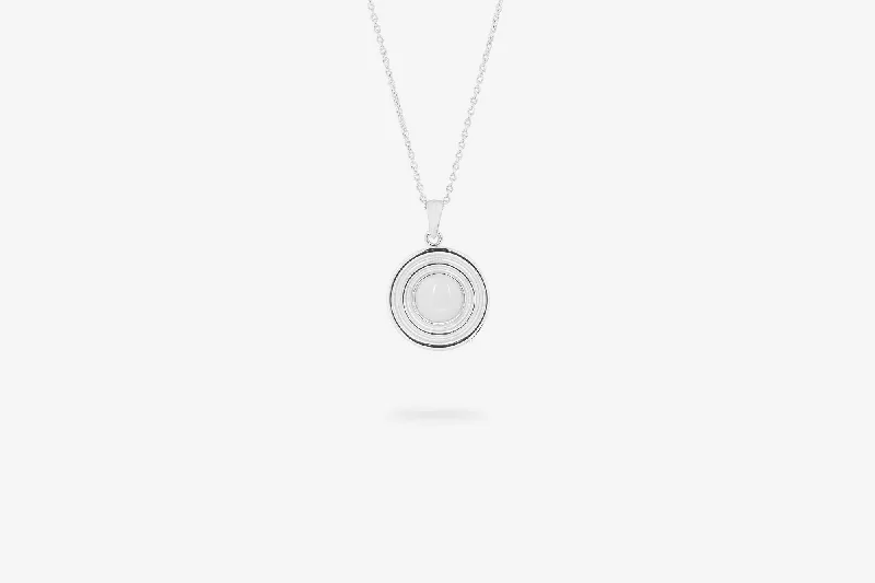 IX Anker Silver Pendant w. Moonstone