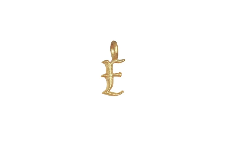 IX E Ice 22K Gold Plated Pendant