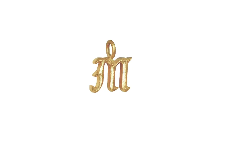 IX M Ice 22K Gold Plated Pendant