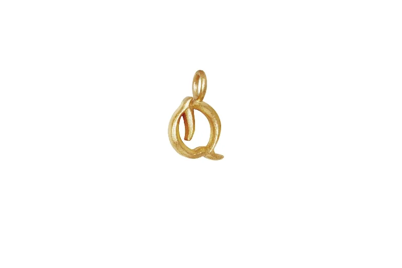 IX Q Ice 22K Gold Plated Pendant