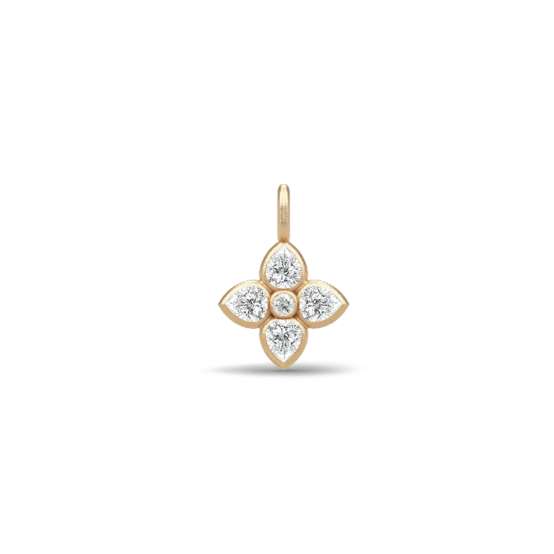 Poem 14K Gold Pendant w. White Topaz