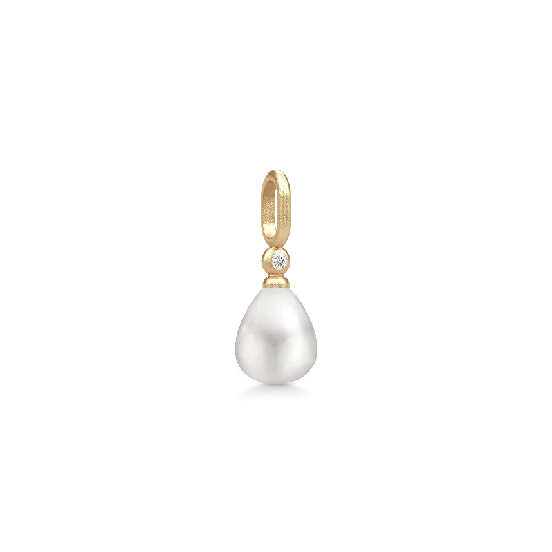 Tasha White Pearl Gold Plated Pendant