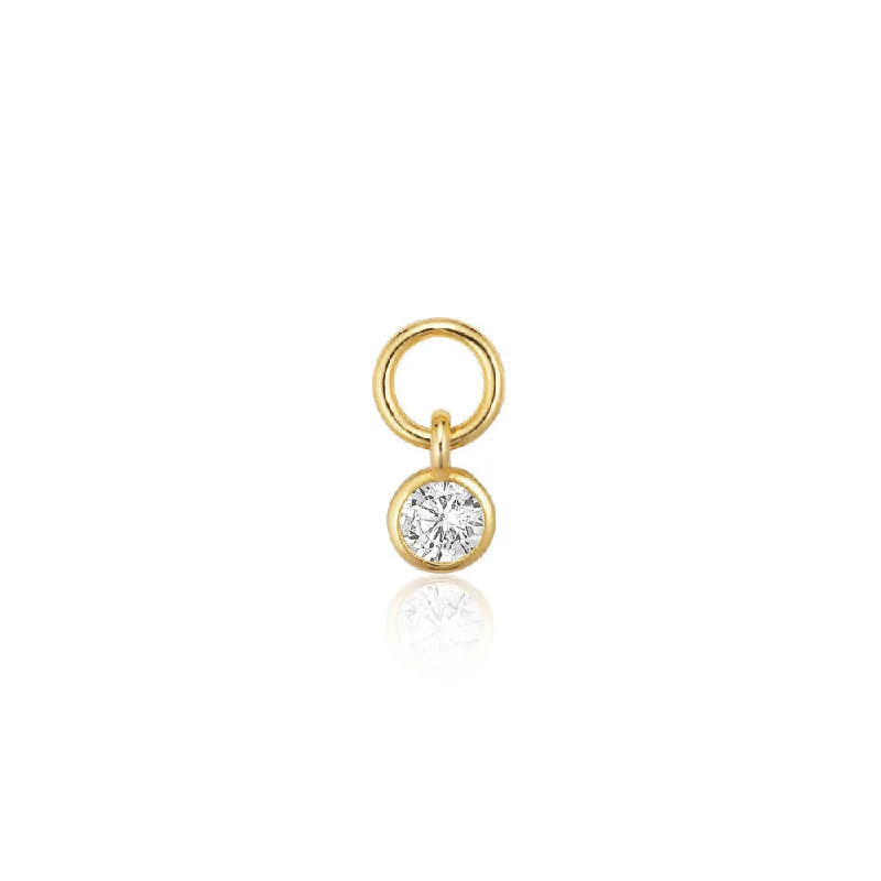 Ghiera Uno 18K Gold Plated Pendant w. Zirconia