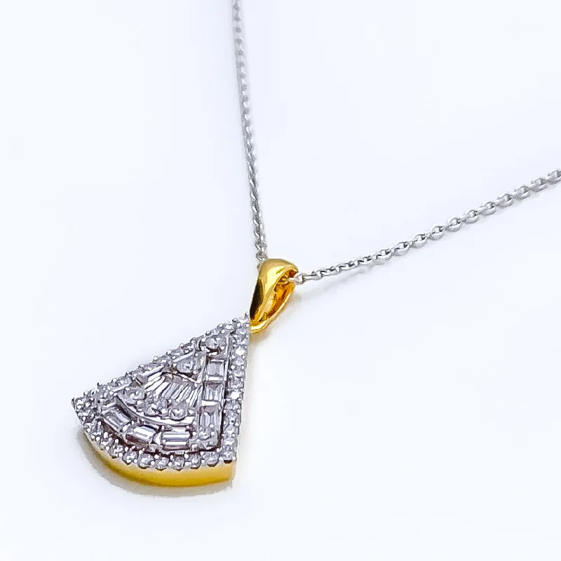 Timeless Diamond + 18k Gold Pendant