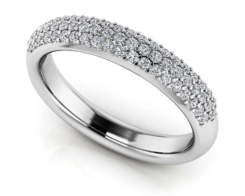 14KW .51 CTTW DIAMOND WEDDING BAND H-SI2