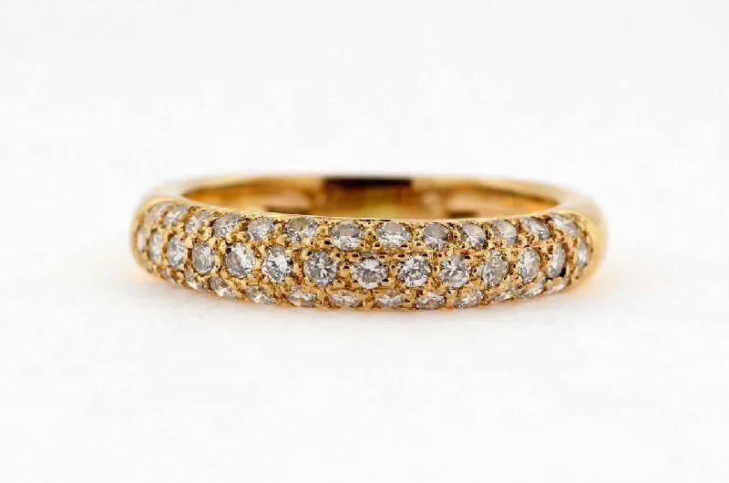 14KY .60 CTTW DIAMOND PAVE BAND H-SI1