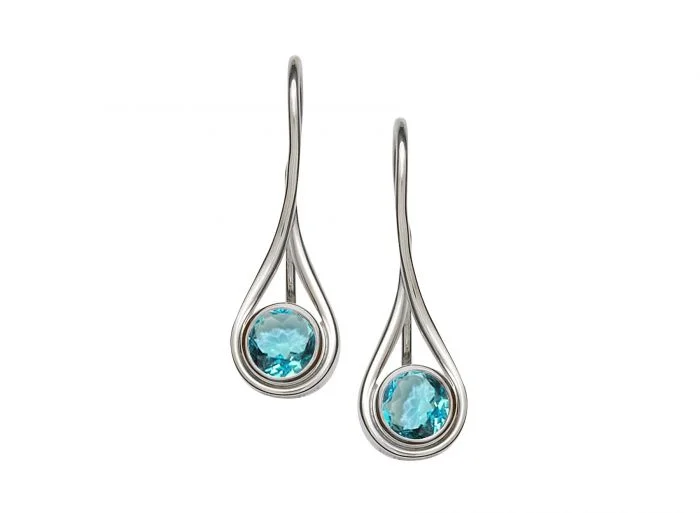 Desire Blue Topaz Earrings