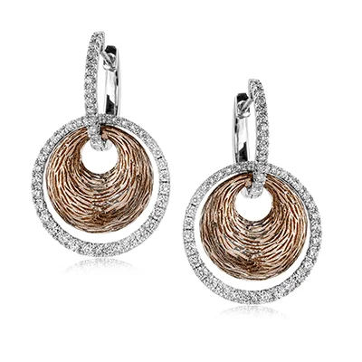 Earring in 18k Gold with Diamonds