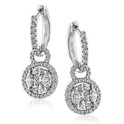 Earring in 18k Gold with Diamonds