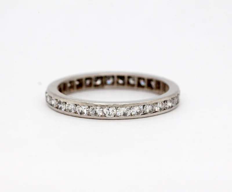 Estate Platinum .30 Cttw Diamond Eternity Band