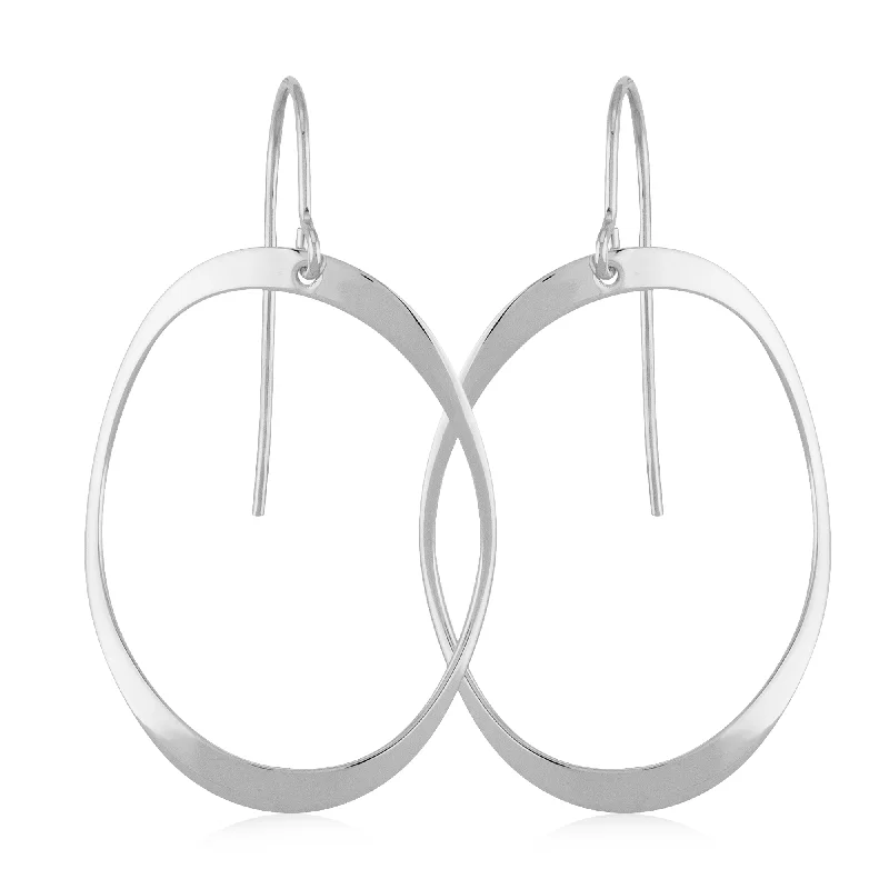 Large Domed Oval Earrings