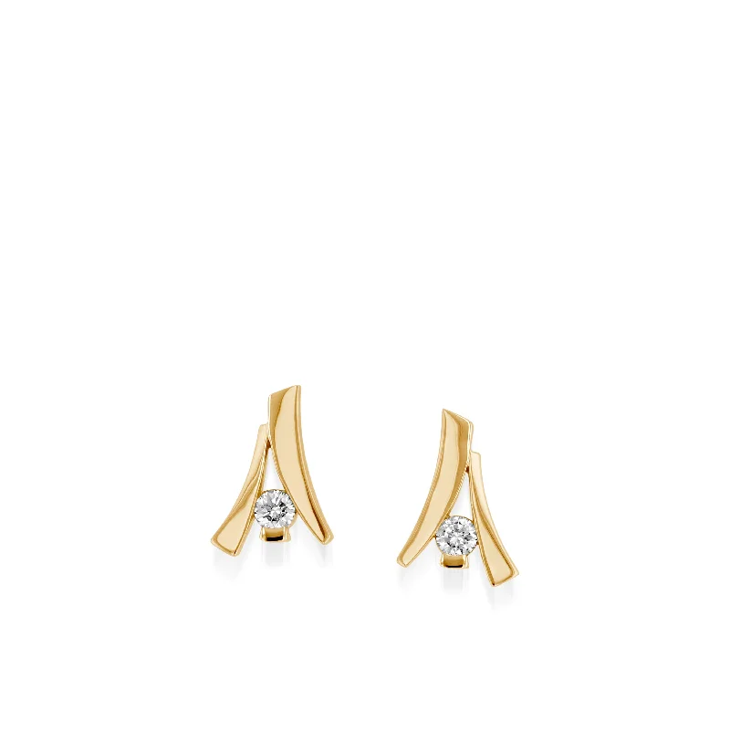 Oyster Petite Diamond Drop Earrings