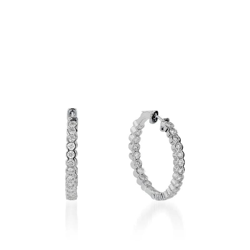 Paloma Inside-Out Diamond Hoops