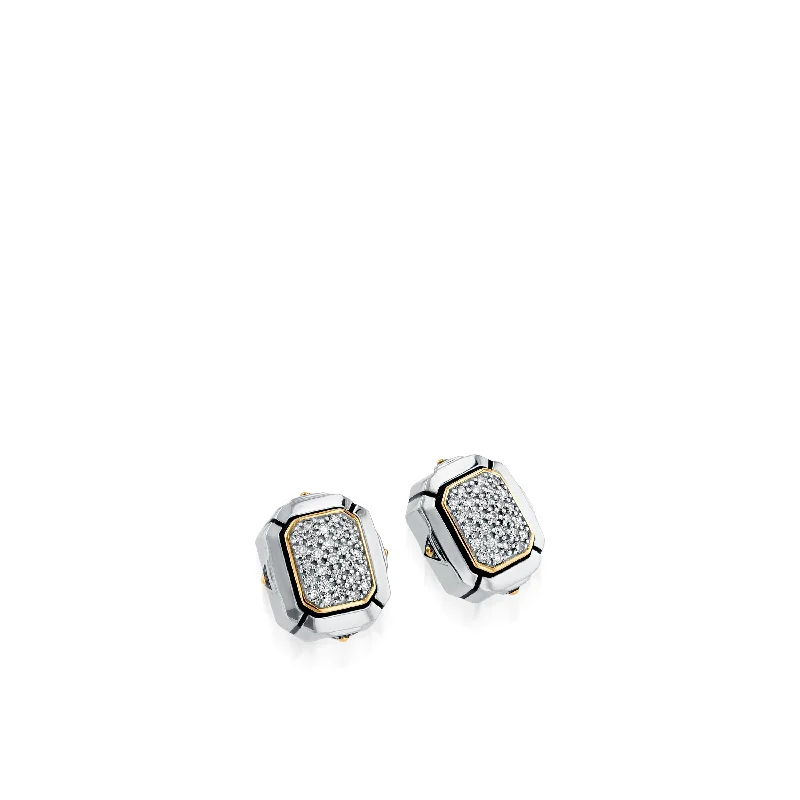 Sahara Pave Diamond Stud Earrings