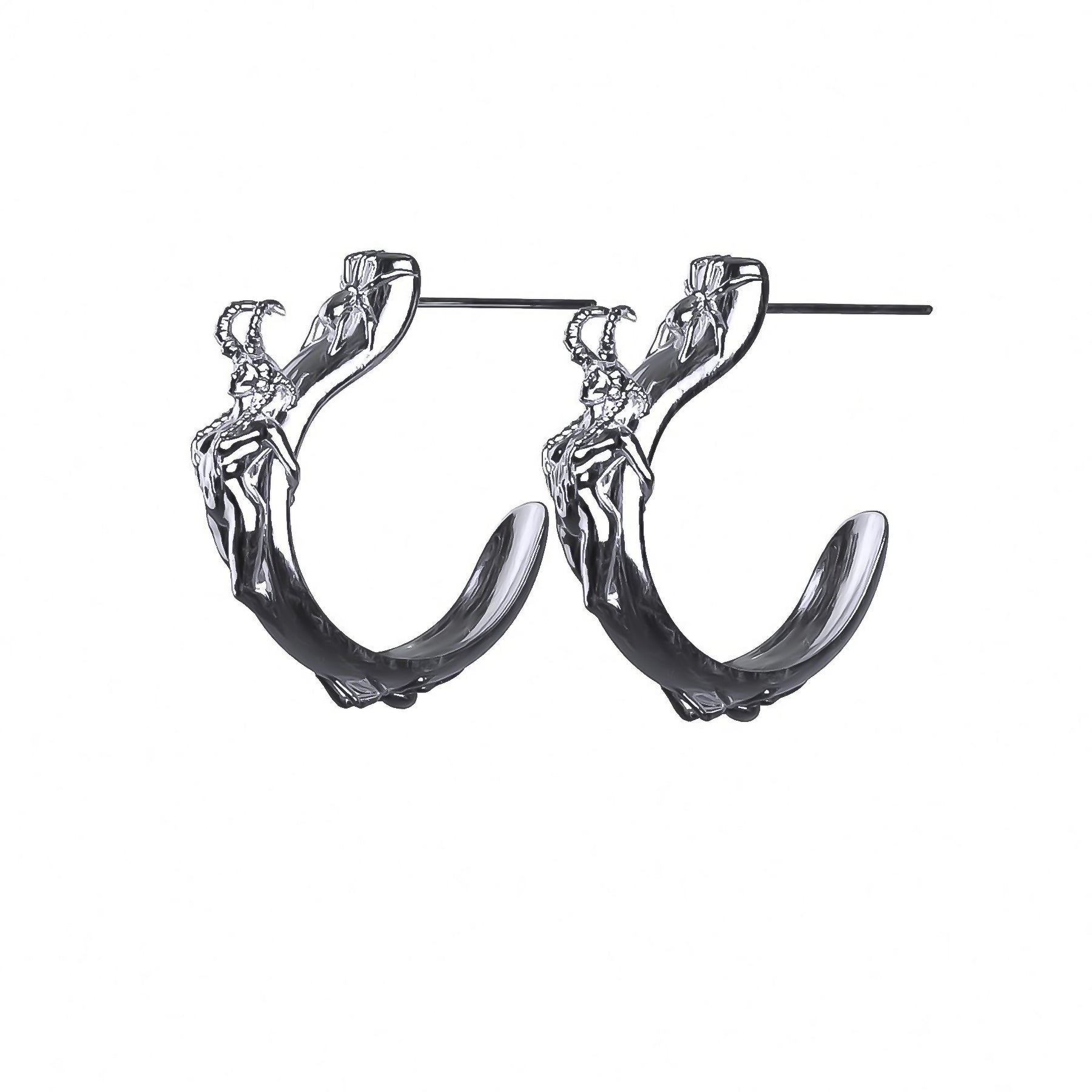 SUCCUBUS OPEN HOOP EARRING