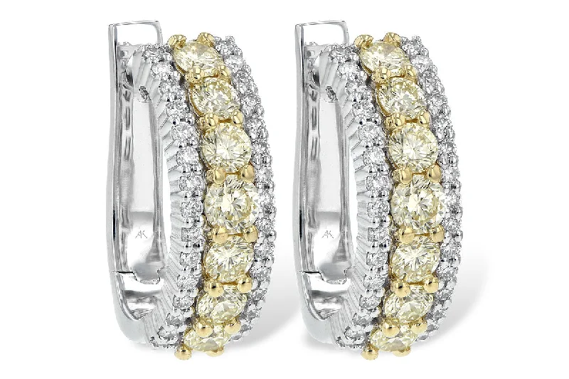 Yellow Diamond Earrings