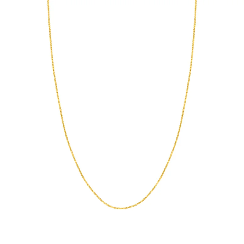 14k Gold 1.5mm Wheat Chain