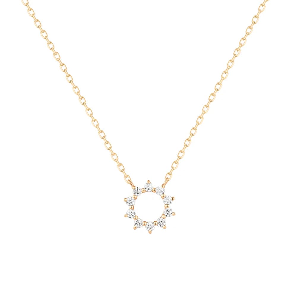 Paige Natural Diamond Circle Necklace