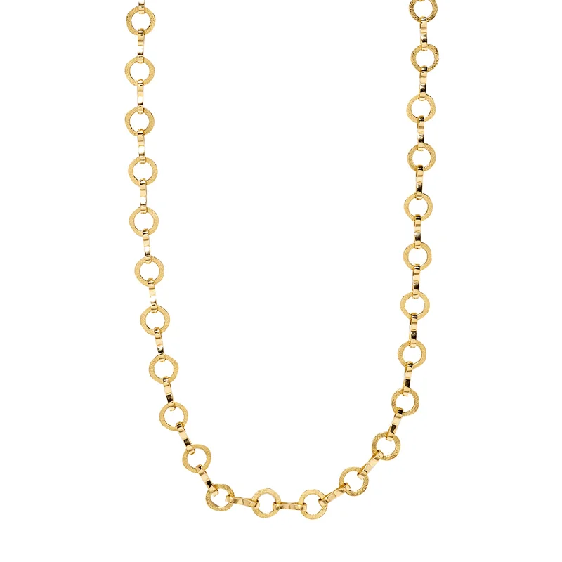 Circle Link Heavy Large Textured Chain