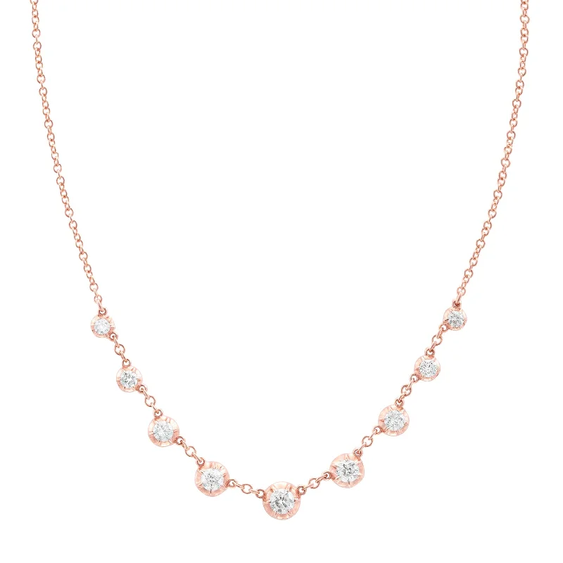 Rosette Starstruck Necklace - Rose Gold