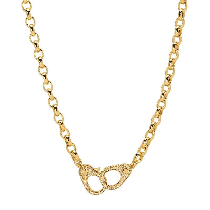 Sister Hook Heavy Belcher Diamond Necklace - 18"