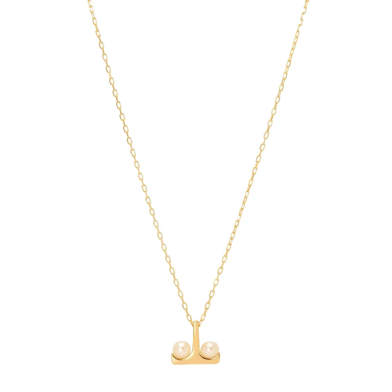 Beluga Pearl Necklace - Small