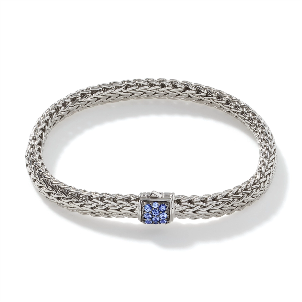 John Hardy Classic Chain Sterling Silver Small Blue Sapphire Bracelet