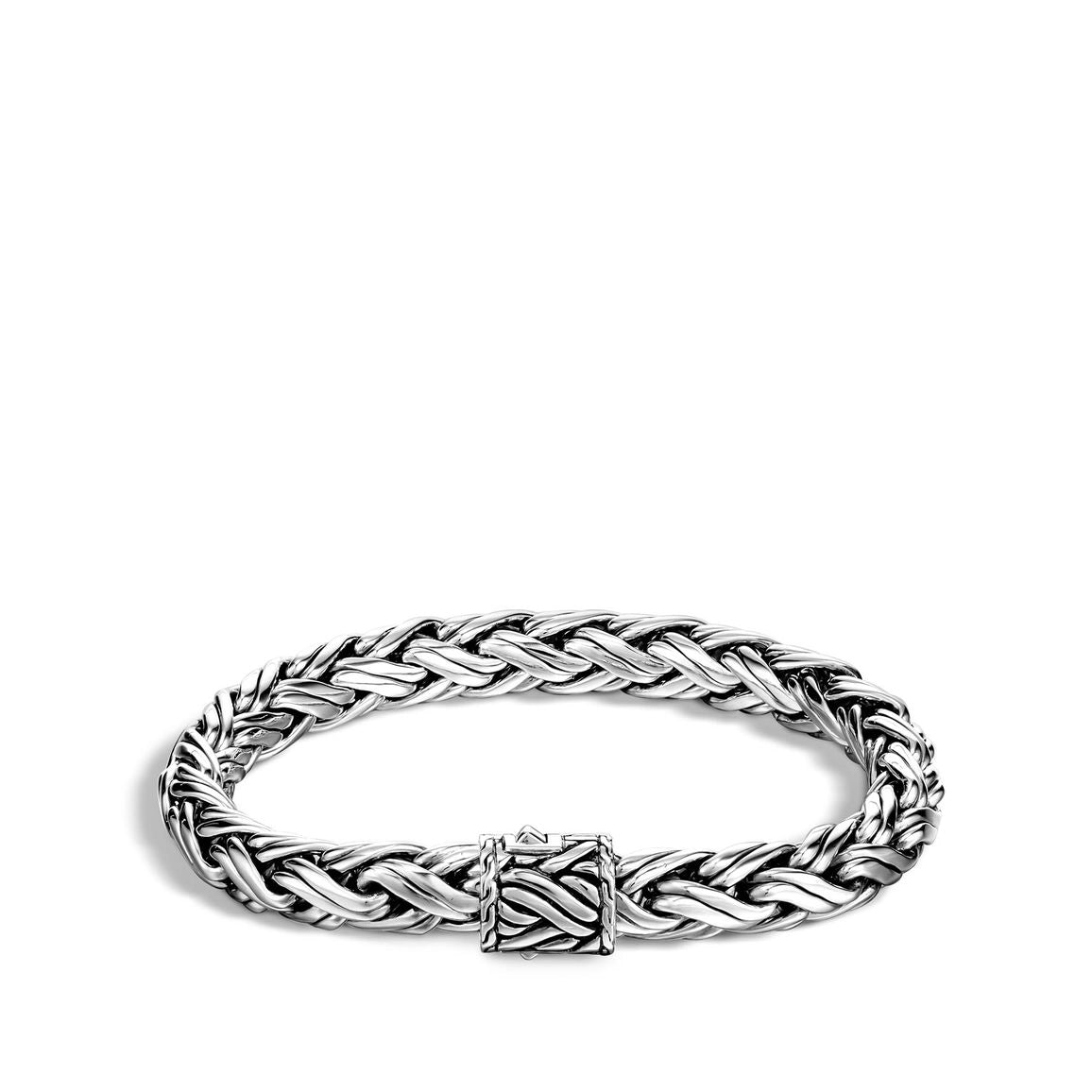 John Hardy Men's Classic Chain Silver Woven Chain Bracelet, Size M