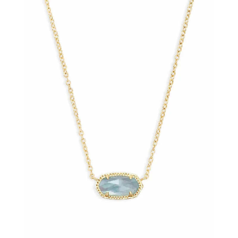 Kendra Scott Elisa Pendant Necklace in Light Blue Illusion