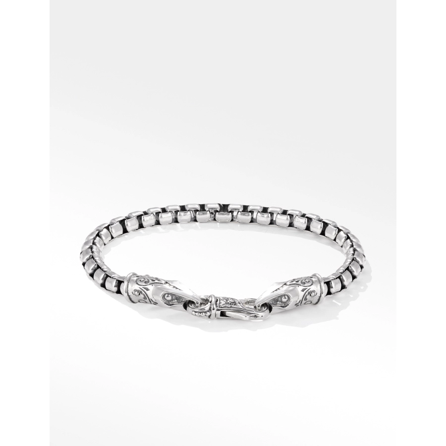 Konstantino Alchemy Collection Sterling Silver Box Chain Bracelet