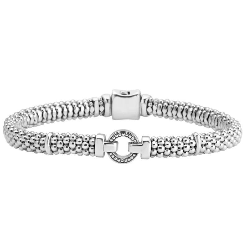 Lagos Enso Circle Caviar Bracelet, 6mm