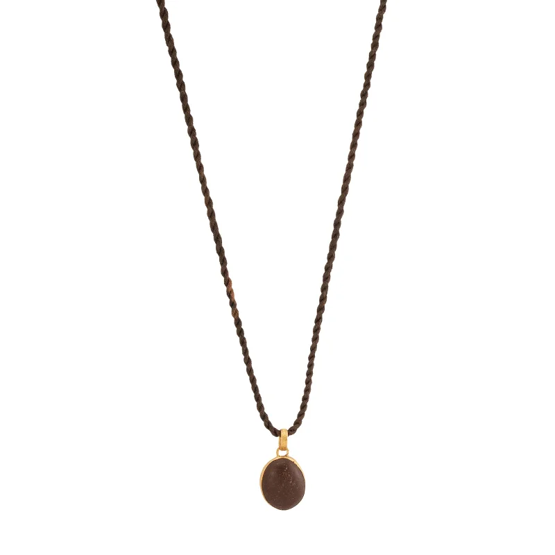 River Pebble Single Drop Pendant Necklace