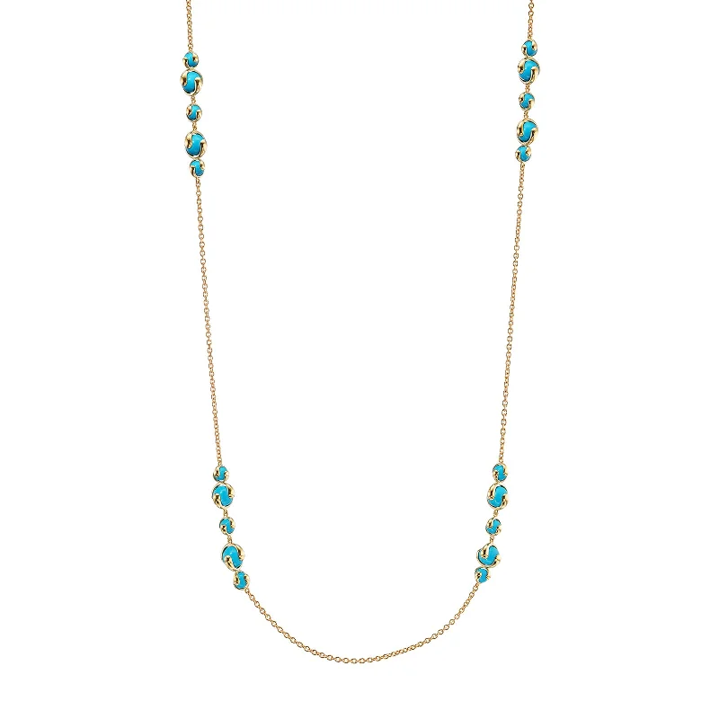 Cardan Cluster Necklace - Turquoise