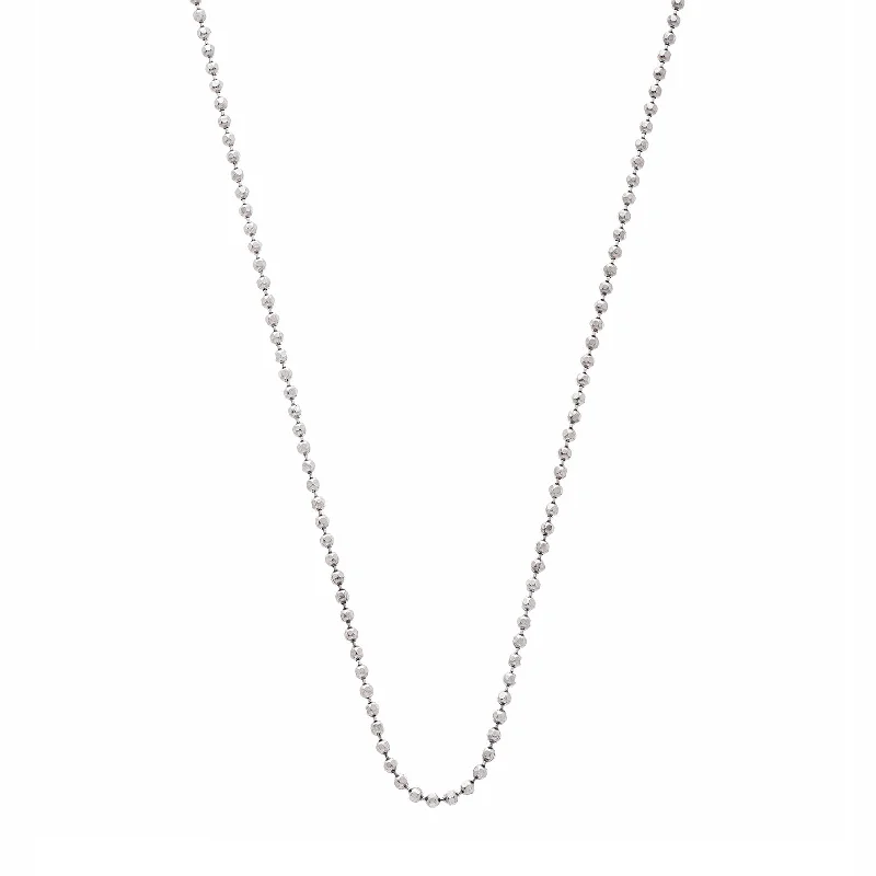 Ball Chain - White Gold