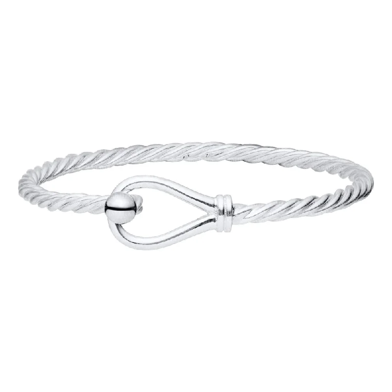 Sterling Silver Loop & Ball Twist Bracelet