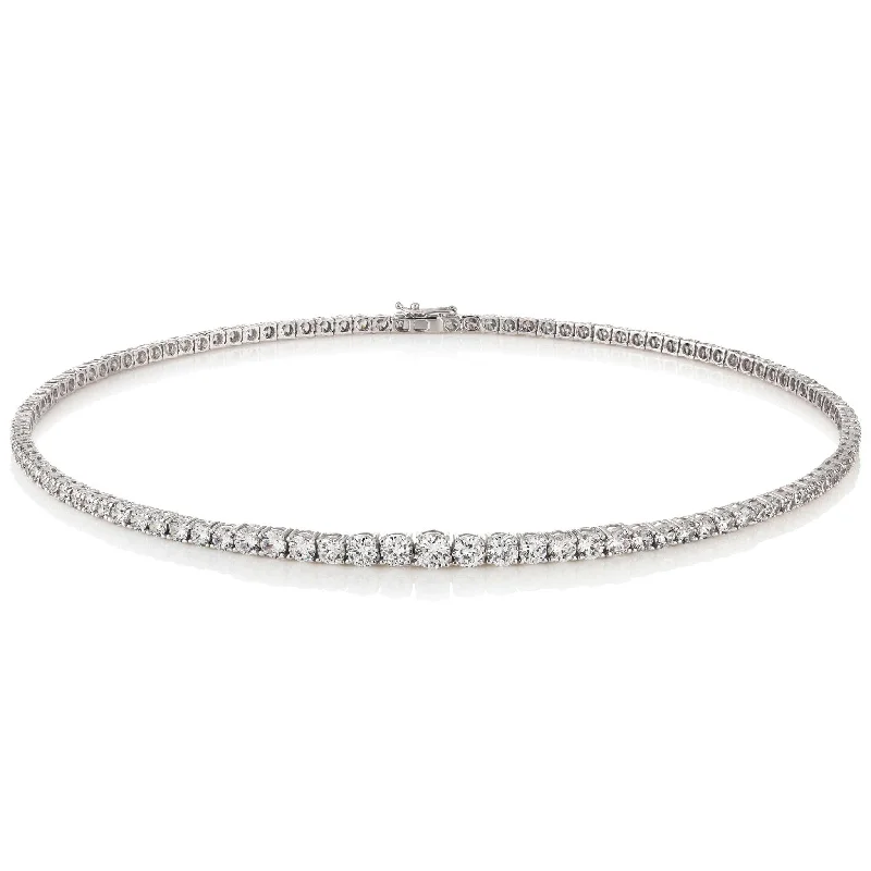 The Moissanite Graduated Collar